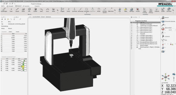Wenzel Quartis CMM Software