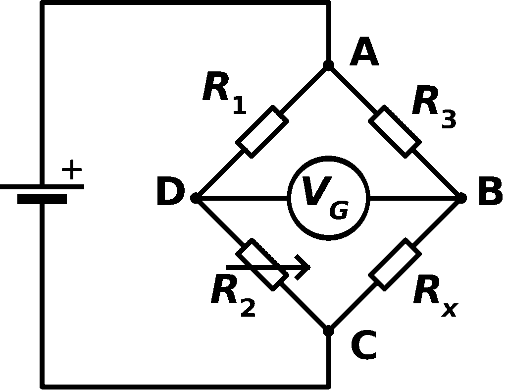 Wheatstone Bridge Circuit Diagram