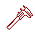 Caliper Icon - Maroon